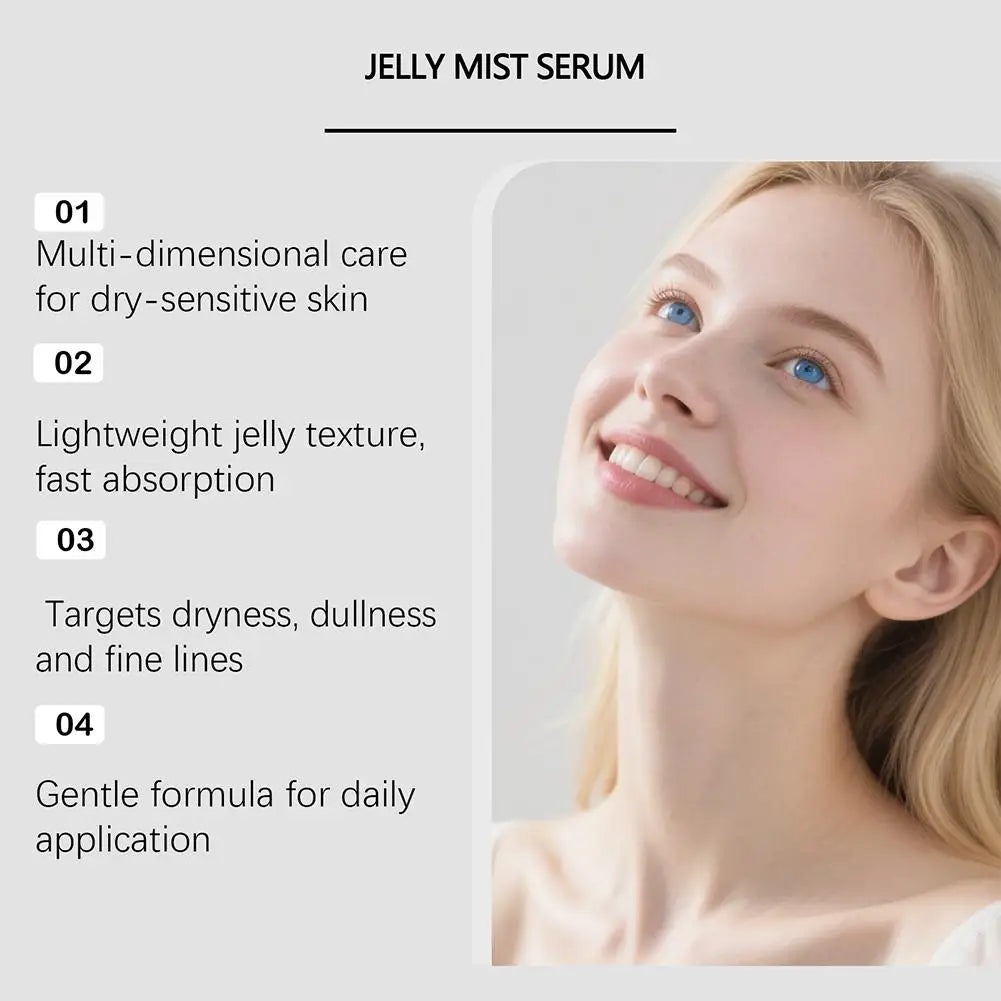 PRDN Pink Collagen Glow Jelly Mist, Kojic Acid Turmeric Vita Facial Serum, Hydrating, Brightening & Long-Lasting Glow, Makeup